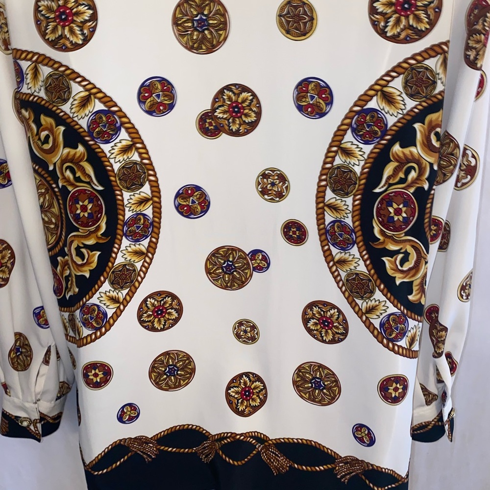 SK & Company Blouse * Versace Look * - Picture 7 of 12